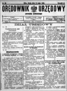 Orędownik Urzędowy powiatu Żnińskiego 1928.05.16 R.41 nr 36