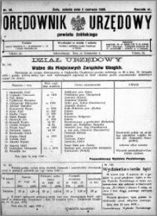 Orędownik Urzędowy powiatu Żnińskiego 1928.06.02 R.41 nr 39