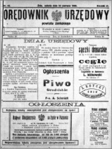 Orędownik Urzędowy powiatu Żnińskiego 1928.06.16 R.41 nr 42