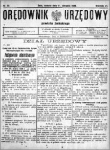 Orędownik Urzędowy powiatu Żnińskiego 1928.08.11 R.41 nr 57