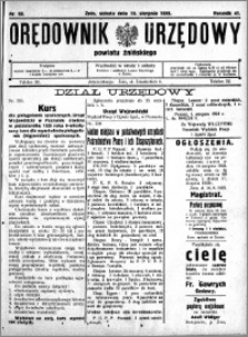 Orędownik Urzędowy powiatu Żnińskiego 1928.08.18 R.41 nr 59