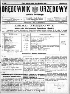 Orędownik Urzędowy powiatu Żnińskiego 1928.08.25 R.41 nr 61