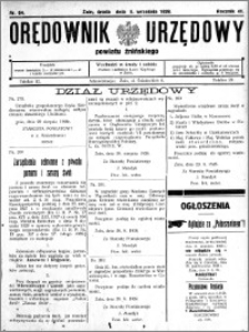 Orędownik Urzędowy powiatu Żnińskiego 1928.09.05 R.41 nr 64