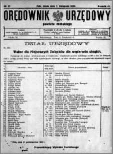 Orędownik Urzędowy powiatu Żnińskiego 1928.11.07 R.41 nr 81