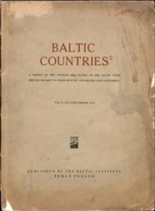 Baltic Countries Vol. 1 no. 2 (1935)
