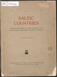 Baltic Countries Vol. 2 no. 1 (1936)
