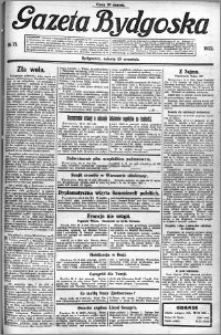 Gazeta Bydgoska 1922.09.23 R.1 nr 71