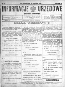 Informacje Urzędowe powiatu Żnińskiego 1929.01.16 R.42 nr 4