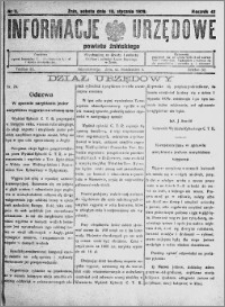 Informacje Urzędowe powiatu Żnińskiego 1929.01.19 R.42 nr 5