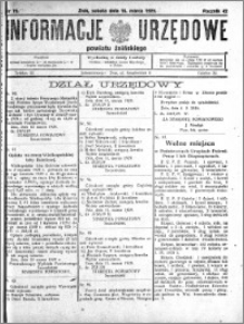 Informacje Urzędowe powiatu Żnińskiego 1929.03.16 R.42 nr 19