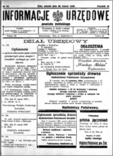 Informacje Urzędowe powiatu Żnińskiego 1929.03.30 R.42 nr 23