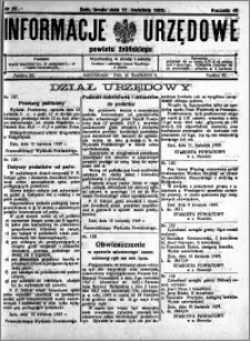 Informacje Urzędowe powiatu Żnińskiego 1929.04.17 R.42 nr 27