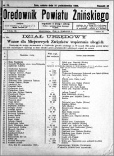 Orędownik Powiatu Żnińskiego 1929.10.19 R.42 nr 73