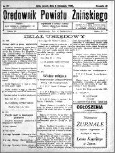 Orędownik Powiatu Żnińskiego 1929.11.06 R.42 nr 77