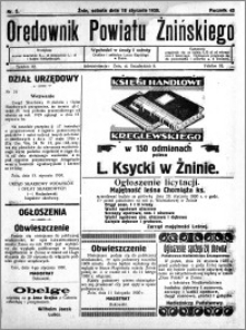 Orędownik Powiatu Żnińskiego 1930.01.18 R.43 nr 5