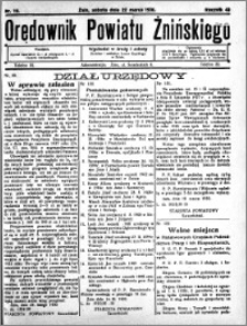 Orędownik Powiatu Żnińskiego 1930.03.22 R.43 nr 19