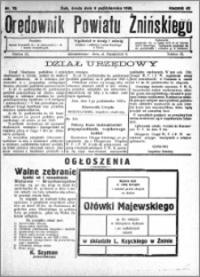 Orędownik Powiatu Żnińskiego 1930.10.08 R.43 nr 70