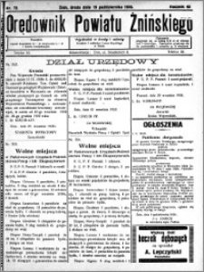 Orędownik Powiatu Żnińskiego 1930.10.15 R.43 nr 72