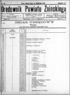 Orędownik Powiatu Żnińskiego 1930.11.15 R.43 nr 78