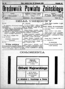 Orędownik Powiatu Żnińskiego 1930.11.29 R.43 nr 81