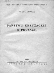 Państwo krzyżackie w Prusach