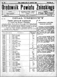 Orędownik Powiatu Żnińskiego 1931.06.27 R.44 nr 43