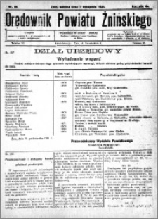 Orędownik Powiatu Żnińskiego 1931.11.07 R.44 nr 66