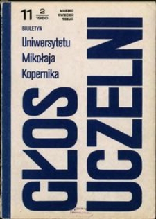 Głos Uczelni : biuletyn Uniwersytetu Mikołaja Kopernika 1980 nr 2 (11)