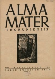 Alma Mater Thoruniensis R. 1 nr 3 (kwiecień 1946)