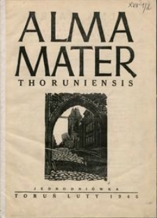 Alma Mater Thoruniensis - jednodniówka - (luty 1946)