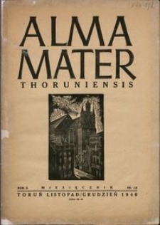 Alma Mater Thoruniensis R. 1 nr 1-2 (listopad/grudzień 1946)