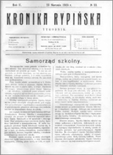 Kronika Rypińska 1925, R. 2 nr 33