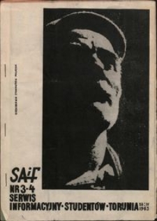 SAIF Serwis Informacyjny Studentów Torunia 1963 nr 3/4