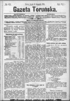 Gazeta Toruńska 1891, R. 25 nr 272