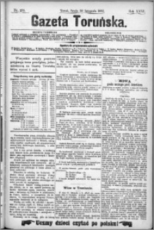 Gazeta Toruńska 1892, R. 26 nr 276