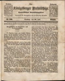 Königsberger Freimüthige Jg 6 nr 10 (22 Juli 1845)