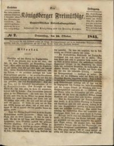 Königsberger Freimüthige Jg 6 nr 7 (16 October 1845)