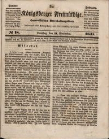 Königsberger Freimüthige Jg 6 nr 18 (11 November1845)