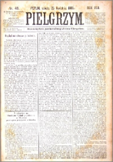 Pielgrzym, pismo religijne dla ludu 1885 nr 49