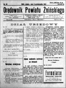 Orędownik Powiatu Żnińskiego 1937.10.09 R.51 nr 26