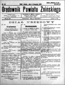 Orędownik Powiatu Żnińskiego 1937.11.06 R.51 nr 29