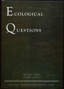 Ecological Questions Vol. 12 (2010)