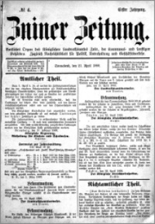 Zniner Zeitung 1888.04.21 R.1 nr 4