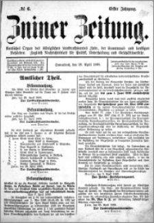 Zniner Zeitung 1888.04.28 R.1 nr 6