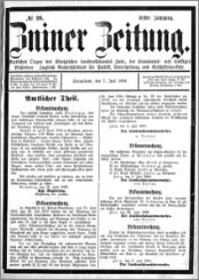 Zniner Zeitung 1888.07.07 R.1 nr 26