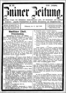 Zniner Zeitung 1888.07.11 R.1 nr 27