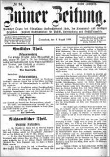 Zniner Zeitung 1888.08.04 R.1 nr 34