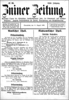 Zniner Zeitung 1888.08.11 R.1 nr 36