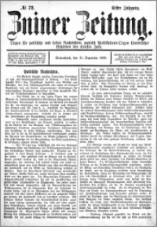Zniner Zeitung 1888.12.15 R.1 nr 72