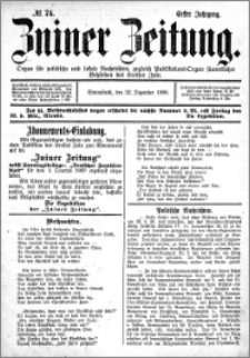 Zniner Zeitung 1888.12.22 R.1 nr 74